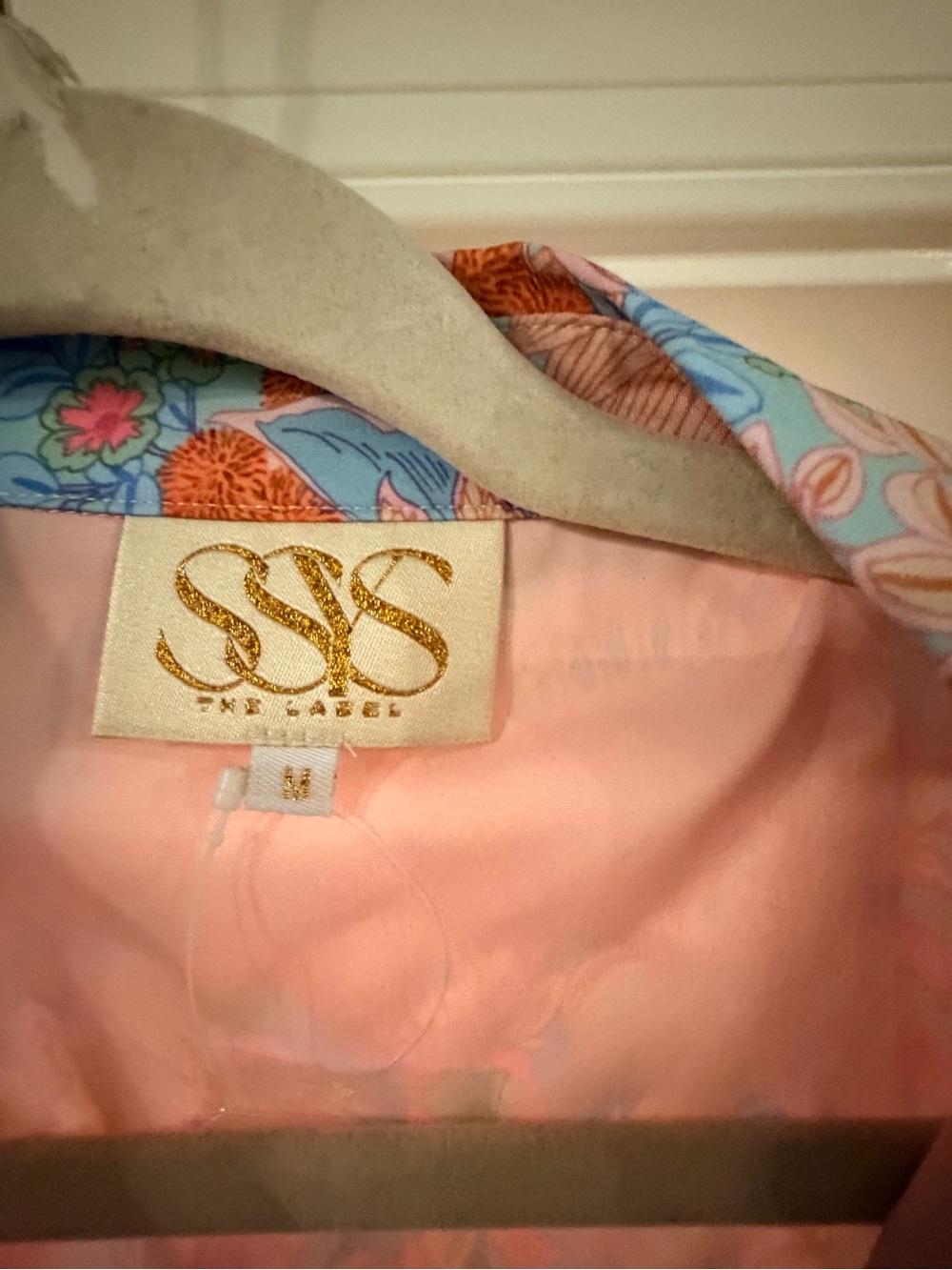 SSYS Floral Pink & Blue Pleated Long-Sleeve Dress - Picture 5 of 7